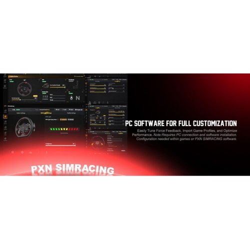 Руль PXN W DS R2 D-Type Steering (6948052903716) Black купить в Украине: Киев, Днепр, Харьков, Одесса  | Низкая цена, отзывы, характеристики от TELEMART фото