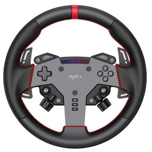 Руль PXN W AS Steering (6948052903822) Black купить в Украине: Киев, Днепр, Харьков, Одесса  | Низкая цена, отзывы, характеристики от TELEMART фото