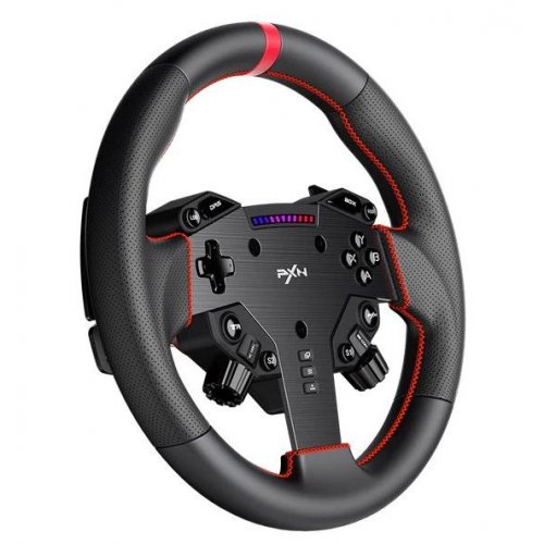 Руль PXN W AS Steering (6948052903822) Black купить в Украине: Киев, Днепр, Харьков, Одесса  | Низкая цена, отзывы, характеристики от TELEMART фото