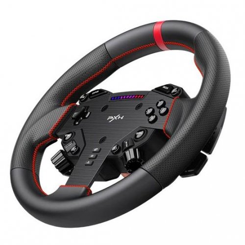 Руль PXN W AS Steering (6948052903822) Black купить в Украине: Киев, Днепр, Харьков, Одесса  | Низкая цена, отзывы, характеристики от TELEMART фото