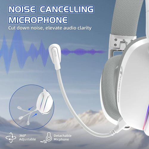 Наушники Attack Shark L90 Wireless (AS-L90-W) White (Восстановлено продавцом, 879031) купить в Украине: Киев, Днепр, Харьков, Одесса  | Низкая цена, отзывы, характеристики от TELEMART фото