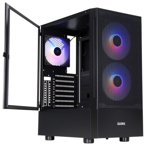 Корпус SAMA 3307 без БП Black (Восстановлено продавцом, 879037) купить в Украине: Киев, Днепр, Харьков, Одесса  | Проверка совместимости, низкая цена, отзывы, характеристики от TELEMART фото