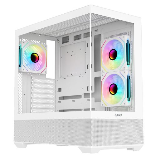Корпус SAMA SV-02 без БП White (Восстановлено продавцом, 879038) купить в Украине: Киев, Днепр, Харьков, Одесса  | Проверка совместимости, низкая цена, отзывы, характеристики от TELEMART фото