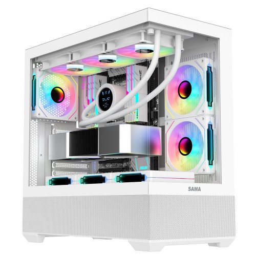 Корпус SAMA SV-02 без БП White (Восстановлено продавцом, 879038) купить в Украине: Киев, Днепр, Харьков, Одесса  | Проверка совместимости, низкая цена, отзывы, характеристики от TELEMART фото
