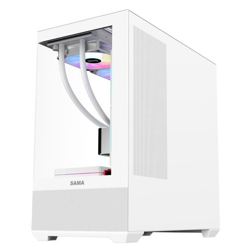 Корпус SAMA SV-02 без БП White (Восстановлено продавцом, 879038) купить в Украине: Киев, Днепр, Харьков, Одесса  | Проверка совместимости, низкая цена, отзывы, характеристики от TELEMART фото