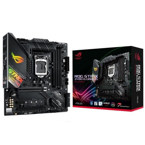 Материнська плата Asus ROG STRIX Z490-G GAMING (s1200, Intel Z490) (Відновлено продавцем, 879043) купити в Україні: Київ, Львів, Хмельницький, Тернопіль, Івано-Франківськ | Перевірка сумісності, низька ціна, відгуки, характеристики від TELEMART фото