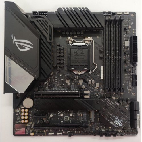 Материнська плата Asus ROG STRIX Z490-G GAMING (s1200, Intel Z490) (Відновлено продавцем, 879043) купити в Україні: Київ, Львів, Хмельницький, Тернопіль, Івано-Франківськ | Перевірка сумісності, низька ціна, відгуки, характеристики від TELEMART фото