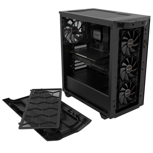 Корпус Be Quiet! Pure Base 500DX ARGB Tempered Glass без БП (BGW37) Black (Восстановлено продавцом, 879052) купить в Украине: Киев, Днепр, Харьков, Одесса  | Проверка совместимости, низкая цена, отзывы, характеристики от TELEMART фото