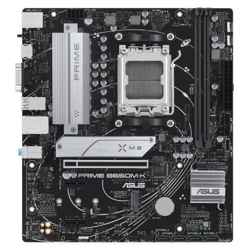 Уценка материнская плата Asus PRIME B650M-K (sAM5, AMD B650) (Вскрытая упаковка, 879082) купить в Украине: Киев, Днепр, Харьков, Одесса  | Проверка совместимости, низкая цена, отзывы, характеристики от TELEMART фото