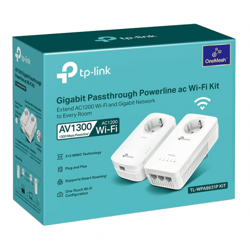 Уценка powerline TP-LINK TL-WPA8631P KIT (Вскрытая упаковка, 879084) купить в Украине: Киев, Днепр, Харьков, Одесса  | Низкая цена, отзывы, характеристики от TELEMART фото