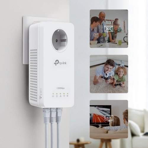 Уценка powerline TP-LINK TL-WPA8631P KIT (Вскрытая упаковка, 879084) купить в Украине: Киев, Днепр, Харьков, Одесса  | Низкая цена, отзывы, характеристики от TELEMART фото