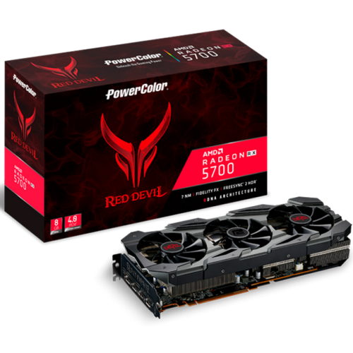 Відеокарта PowerColor Radeon RX 5700 Red Devil OC 8192MB (AXRX 5700 8GBD6-3DHE/OC) (Відновлено продавцем, 879193) купити в Україні: Київ, Львів, Хмельницький, Тернопіль, Івано-Франківськ | Перевірка сумісності, низька ціна, відгуки, характеристики від TELEMART фото