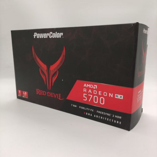 Відеокарта PowerColor Radeon RX 5700 Red Devil OC 8192MB (AXRX 5700 8GBD6-3DHE/OC) (Відновлено продавцем, 879193) купити в Україні: Київ, Львів, Хмельницький, Тернопіль, Івано-Франківськ | Перевірка сумісності, низька ціна, відгуки, характеристики від TELEMART фото