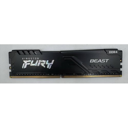 Озу Kingston DDR4 16GB 3200Mhz FURY Beast Black (KF432C16BB1/16) (Восстановлено продавцом, 879298) купить в Украине: Киев, Днепр, Харьков, Одесса  | Проверка совместимости, низкая цена, отзывы, характеристики от TELEMART фото
