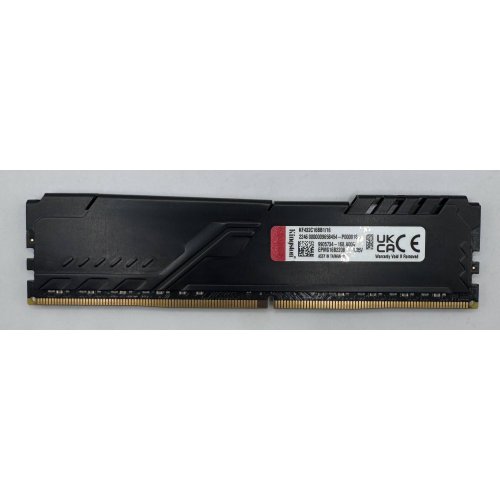 Озу Kingston DDR4 16GB 3200Mhz FURY Beast Black (KF432C16BB1/16) (Восстановлено продавцом, 879298) купить в Украине: Киев, Днепр, Харьков, Одесса  | Проверка совместимости, низкая цена, отзывы, характеристики от TELEMART фото
