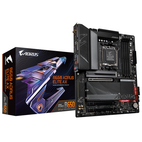 Материнская плата Gigabyte B650 AORUS ELITE AX (sAM5, AMD B650) (Восстановлено продавцом, 879315) купить в Украине: Киев, Днепр, Харьков, Одесса  | Проверка совместимости, низкая цена, отзывы, характеристики от TELEMART фото