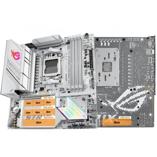 Материнская плата Asus ROG STRIX B850-G GAMING WIFI (sAM5, AMD B850) (Состояние нового, 879318) купить в Украине: Киев, Днепр, Харьков, Одесса  | Проверка совместимости, низкая цена, отзывы, характеристики от TELEMART фото
