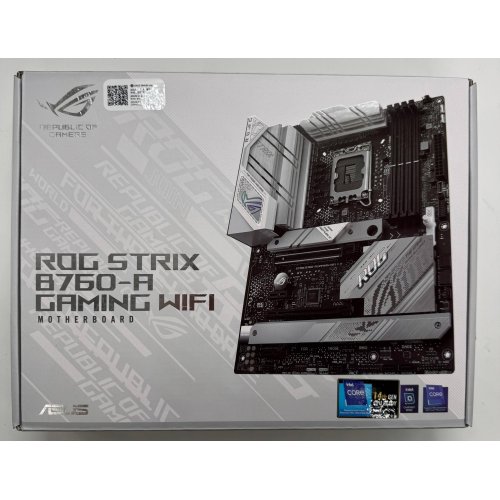 Материнская плата Asus ROG STRIX B760-A GAMING WIFI (s1700, Intel B760) (Восстановлено продавцом, 879325) купить в Украине: Киев, Днепр, Харьков, Одесса  | Проверка совместимости, низкая цена, отзывы, характеристики от TELEMART фото