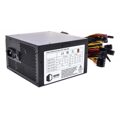 Блок живлення QUBE 80+ Bronze 700W (QBC-GPM-700W-80B) (Відновлено продавцем, 879343) купити в Україні: Київ, Львів, Хмельницький, Тернопіль, Івано-Франківськ | Перевірка сумісності, низька ціна, відгуки, характеристики від TELEMART фото
