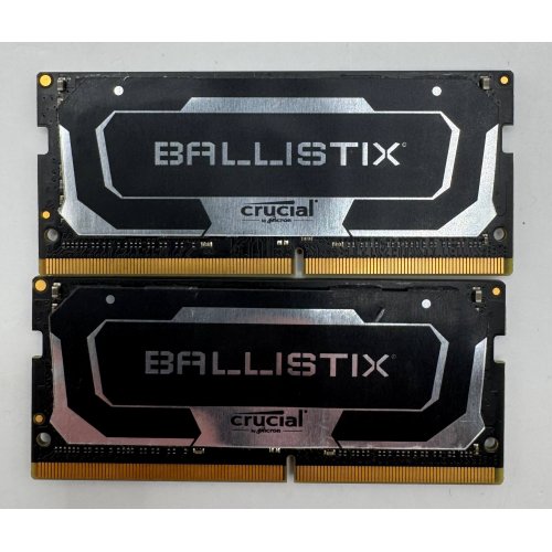 Озп Crucial SODIMM DDR4 16GB 3200Mhz Ballistix Black (BL16G32C16S4B) (Відновлено продавцем, 879352) купити в Україні: Київ, Львів, Хмельницький, Тернопіль, Івано-Франківськ | Перевірка сумісності, низька ціна, відгуки, характеристики від TELEMART фото