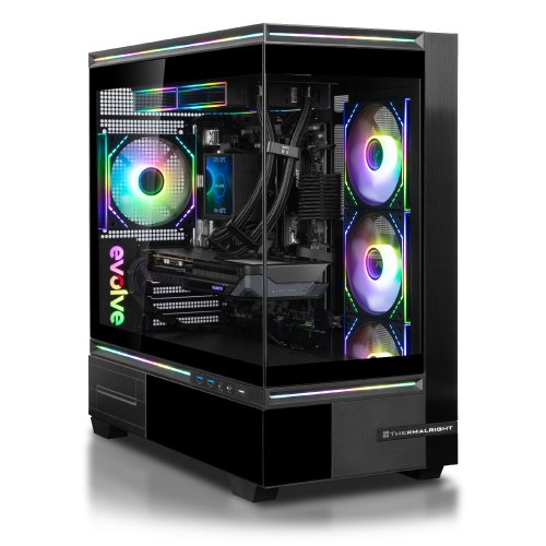Игровой ПК EVOLVE OptiPart Vision Pro (EVOP-VSNR750FN506-D532S1TBK) Black купить в Украине: Киев, Днепр, Харьков, Одесса  | Низкая цена, отзывы, характеристики от TELEMART фото