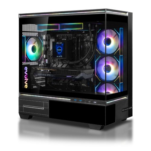 Игровой ПК EVOLVE OptiPart Vision Pro (EVOP-VSNR750FN506-D532S1TBK) Black купить в Украине: Киев, Днепр, Харьков, Одесса  | Низкая цена, отзывы, характеристики от TELEMART фото