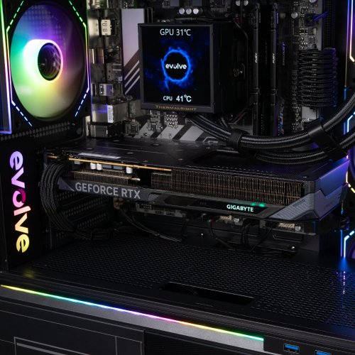 Игровой ПК EVOLVE OptiPart Vision Pro (EVOP-VSNR750FN506-D532S1TBK) Black купить в Украине: Киев, Днепр, Харьков, Одесса  | Низкая цена, отзывы, характеристики от TELEMART фото
