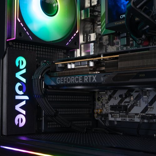 Игровой ПК EVOLVE OptiPart Vision Pro (EVOP-VSNR750FN506-D532S1TBK) Black купить в Украине: Киев, Днепр, Харьков, Одесса  | Низкая цена, отзывы, характеристики от TELEMART фото