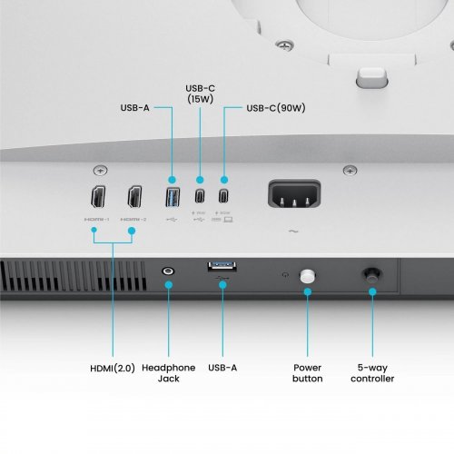 Монитор BenQ 31.5" MA320UP (9H.LP9LB.QBE) Silver/Grey купить в Украине: Киев, Днепр, Харьков, Одесса  | Низкая цена, отзывы, характеристики от TELEMART фото