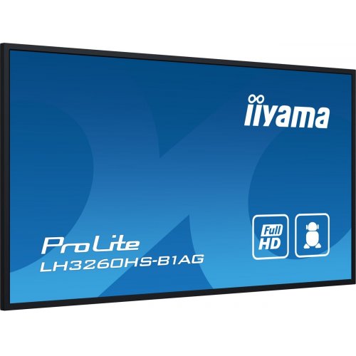 Информационная панель Iiyama 31.5" ProLite LH3260HS-B1AG Black купить в Украине: Киев, Днепр, Харьков, Одесса  | Низкая цена, отзывы, характеристики от TELEMART фото