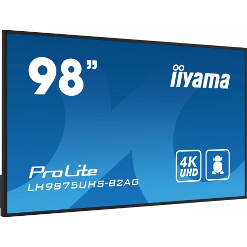 Информационная панель Iiyama 97.5" ProLite LH9875UHS-B2AG Black купить в Украине: Киев, Днепр, Харьков, Одесса  | Низкая цена, отзывы, характеристики от TELEMART фото