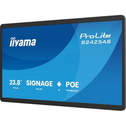 Информационная панель Iiyama 23.8" ProLite S2425AS-B1P Black купить в Украине: Киев, Днепр, Харьков, Одесса  | Низкая цена, отзывы, характеристики от TELEMART фото
