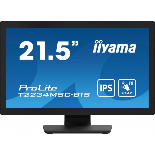 Монитор Iiyama 21.5" ProLite T2234MSC-B1S Black купить в Украине: Киев, Днепр, Харьков, Одесса  | Низкая цена, отзывы, характеристики от TELEMART фото