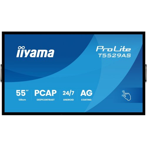 Информационная панель Iiyama 54.6" ProLite T5529AS-B1AG Black купить в Украине: Киев, Днепр, Харьков, Одесса  | Низкая цена, отзывы, характеристики от TELEMART фото