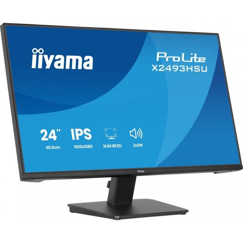Монитор Iiyama 23.8" ProLite X2493HSU-B1 Black купить в Украине: Киев, Днепр, Харьков, Одесса  | Низкая цена, отзывы, характеристики от TELEMART фото