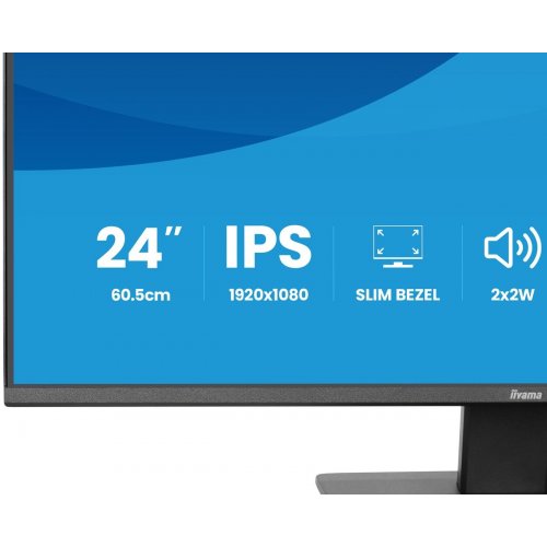 Монитор Iiyama 23.8" ProLite X2493HSU-B1 Black купить в Украине: Киев, Днепр, Харьков, Одесса  | Низкая цена, отзывы, характеристики от TELEMART фото