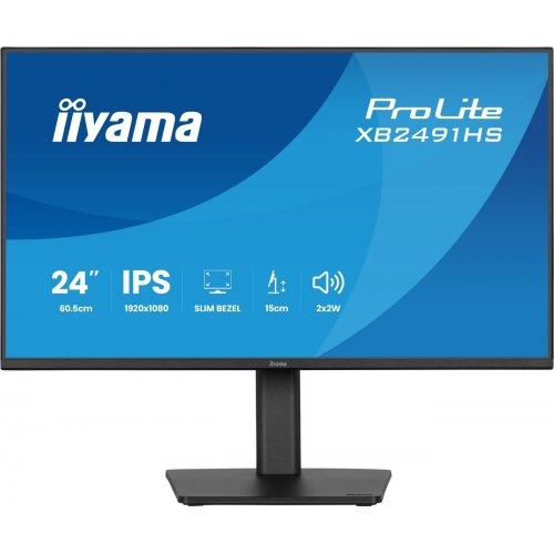 Монитор Iiyama 23.8" ProLite XB2491HS-B1 Black купить в Украине: Киев, Днепр, Харьков, Одесса  | Низкая цена, отзывы, характеристики от TELEMART фото