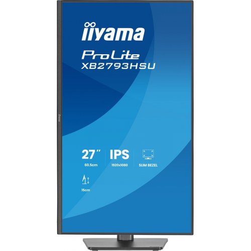 Монітор Iiyama 27" ProLite XB2793HSU-B1 Black купити в Україні: Київ, Львів, Хмельницький, Тернопіль, Івано-Франківськ | Низька ціна, відгуки, характеристики від TELEMART фото