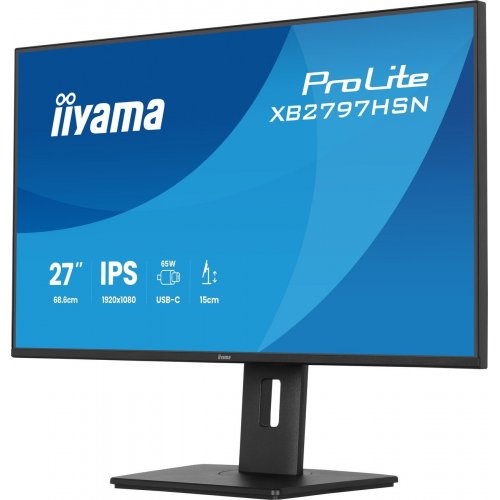Монітор Iiyama 27" ProLite XB2797HSN-B1 Black купити в Україні: Київ, Львів, Хмельницький, Тернопіль, Івано-Франківськ | Низька ціна, відгуки, характеристики від TELEMART фото