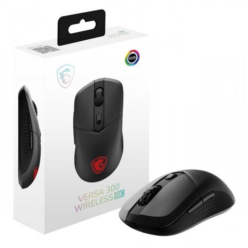 Мышка MSI VERSA 300 Wireless 8K Black купить в Украине: Киев, Днепр, Харьков, Одесса  | Низкая цена, отзывы, характеристики от TELEMART фото