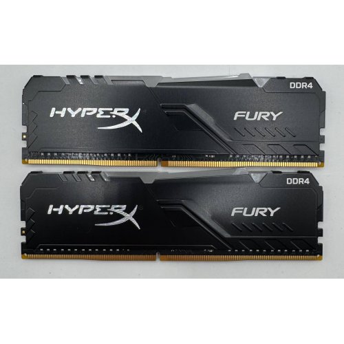 Озп HyperX DDR4 16GB (2x8GB) 3600Mhz Fury RGB (HX436C17FB3AK2/16) (Відновлено продавцем, 879571) купити в Україні: Київ, Львів, Хмельницький, Тернопіль, Івано-Франківськ | Перевірка сумісності, низька ціна, відгуки, характеристики від TELEMART фото
