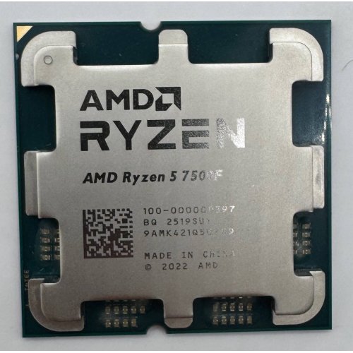 Процессор AMD Ryzen 5 7500F 3.7(5.0)GHz 32MB sAM5 Tray (100-000000597) (Восстановлено продавцом, 879579) купить в Украине: Киев, Днепр, Харьков, Одесса  | Проверка совместимости, низкая цена, отзывы, характеристики от TELEMART фото