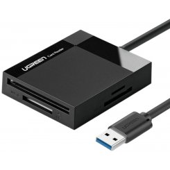 Кардридер Ugreen CR125 USB 3.0 4 in 1 (30333) Black