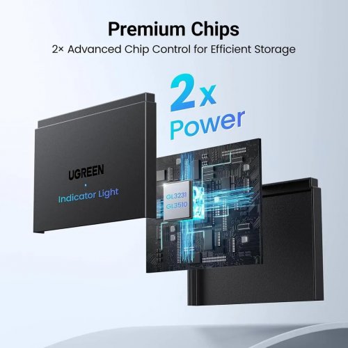 Кардридер Ugreen CM812 USB 3.0 4 in 1 (45167) Black купить в Украине: Киев, Днепр, Харьков, Одесса  | Низкая цена, отзывы, характеристики от TELEMART фото
