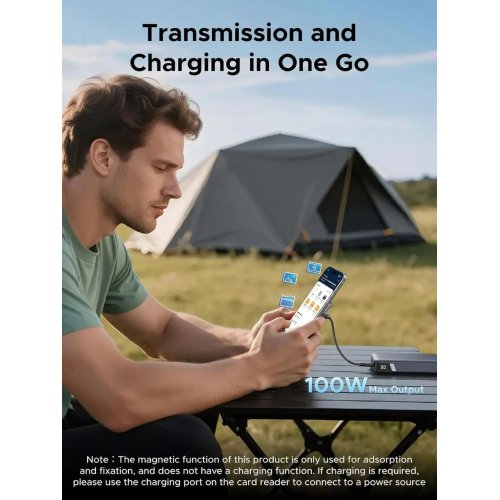 Кардридер Ugreen CM898 USB Type-C 2 in 1 (65095) Grey купить в Украине: Киев, Днепр, Харьков, Одесса  | Низкая цена, отзывы, характеристики от TELEMART фото