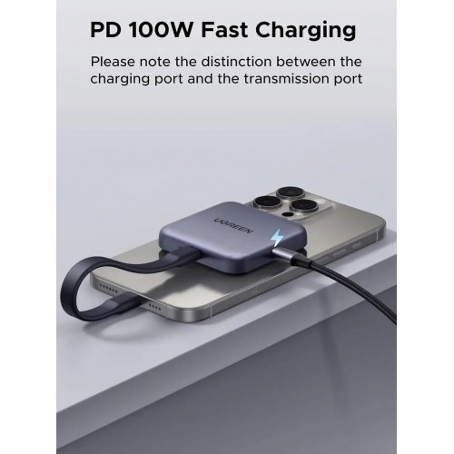 Кардридер Ugreen CM898 USB Type-C 2 in 1 (65095) Grey купить в Украине: Киев, Днепр, Харьков, Одесса  | Низкая цена, отзывы, характеристики от TELEMART фото