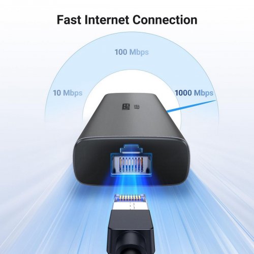 USB-хаб Ugreen CM512 USB Type-C 6 in 1 (45000) Grey купить в Украине: Киев, Днепр, Харьков, Одесса  | Низкая цена, отзывы, характеристики от TELEMART фото
