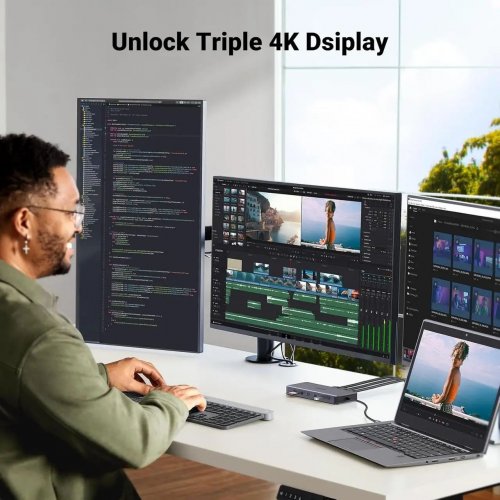 USB-хаб Ugreen CM681 USB Type-C 13 in 1 (15978) Grey купить в Украине: Киев, Днепр, Харьков, Одесса  | Низкая цена, отзывы, характеристики от TELEMART фото