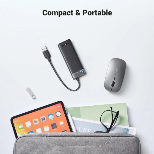 USB-хаб Ugreen CM653 USB 4 in 1 (15548) Black купить в Украине: Киев, Днепр, Харьков, Одесса  | Низкая цена, отзывы, характеристики от TELEMART фото