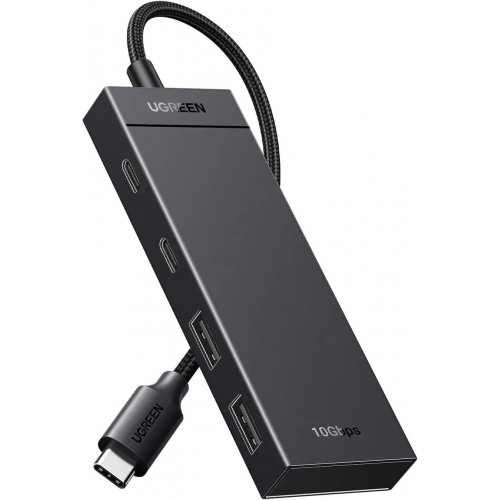 USB-хаб Ugreen CM806 USB Type-C 4 in 1 (35583) Black купить в Украине: Киев, Днепр, Харьков, Одесса  | Низкая цена, отзывы, характеристики от TELEMART фото